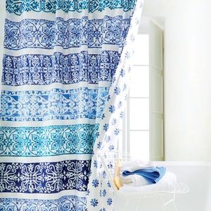 Garnet Hill The Reversible Stripe Shower Curtain